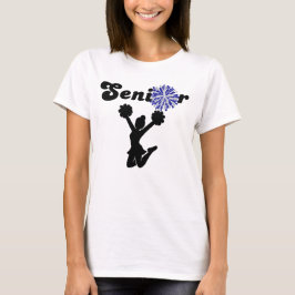 Camiseta Porrista Senior de Doble Cara Azul y Gris