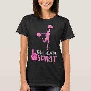 Camiseta Porrista Tiene Espíritu de Equipo Equipo de Animad