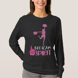Camiseta Porrista Tiene Espíritu de Equipo Equipo de Animad