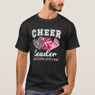 Camiseta Porrista Una Actitud Con Un Lazo Animando Ch
