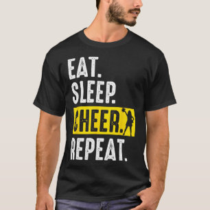 Camiseta Porristas Equipo de Animadoras Come Duerme Animado