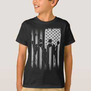 Camiseta Porristas Usa Bandera Americana 4 De Julio Porrist