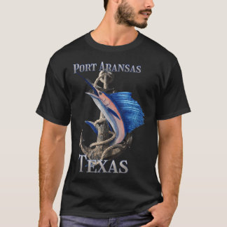 Camiseta Port Aransas Texas Swordfish Marlin Ocean Fishing