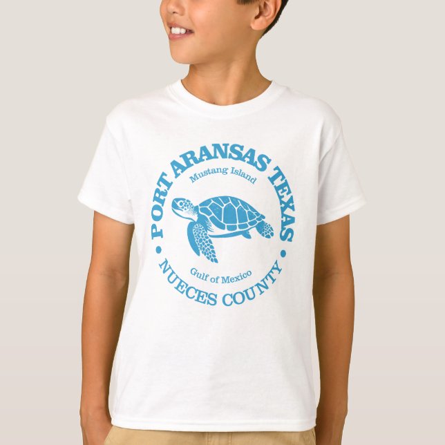 Camiseta Port Aransas (tortuga marina) (Anverso)