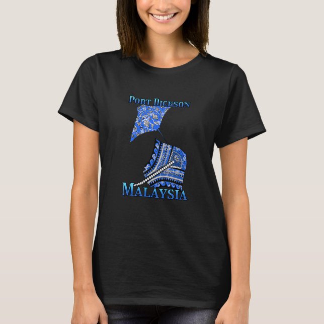 Camiseta Port Dickson Malaysia Vacaciones Tribal Stingray (Anverso)