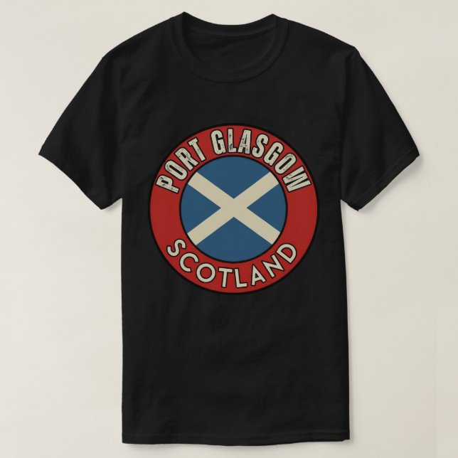 Camiseta Port Glasgow, Escocia (Diseño del anverso)