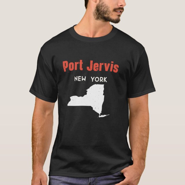 Camiseta Port Jervis Nueva York Estados Unidos EE.UU. viaje (Anverso)