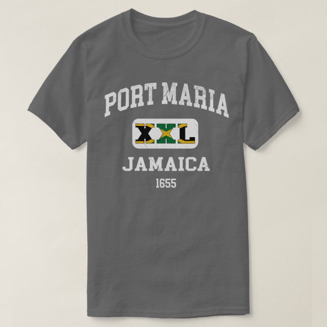Camiseta Port Maria Jamaica XXL Diseño atlético 1 (Diseño del anverso)