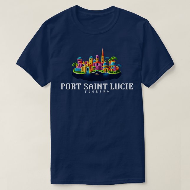 Camiseta Port Saint Lucie Florida (Diseño del anverso)