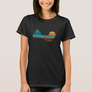 Camiseta Port Townsend Washington Retro Barco de Vela Océan