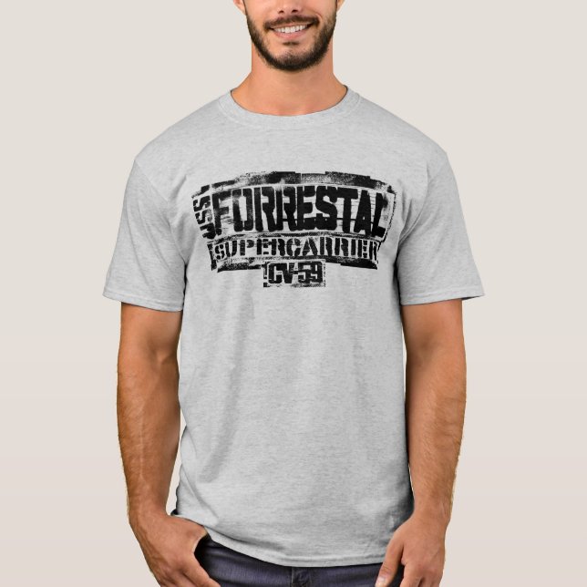 Camiseta Portaaviones Forrestal T-Shirt T-Shirt (Anverso)