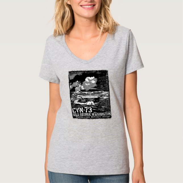 Camiseta Portaaviones George Washington (Anverso)