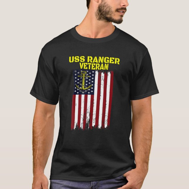 Camiseta Portaaviones USS Ranger CV-61 CVA-61 Veterano (Anverso)