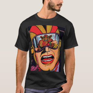 Camiseta Portada de cómic de ciencia ficción vintage Acción