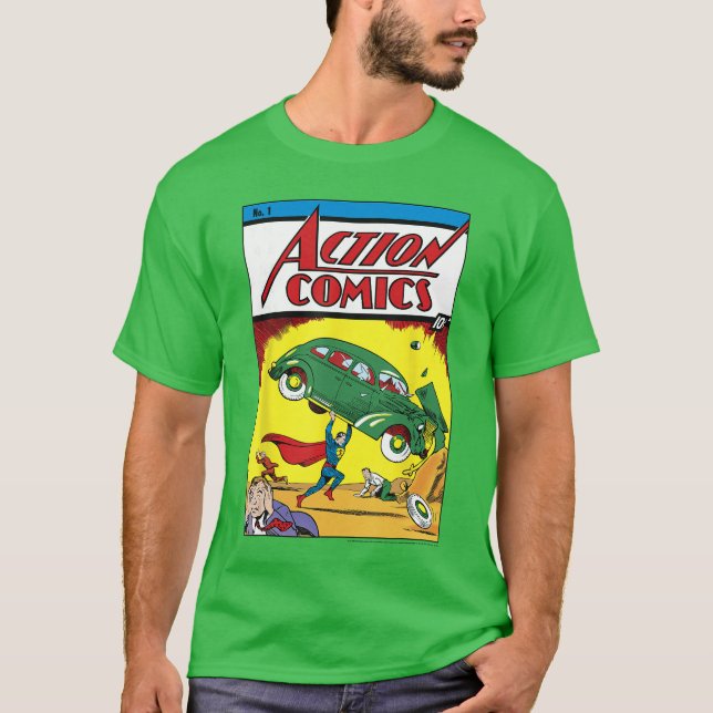 Camiseta Portada de cómic de Superman de DC Comics Nº1 (Anverso)