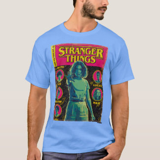 Camiseta Portada de cómic divertida de Strangerhings grupo
