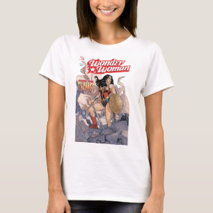 Camiseta Portada de historieta de mujer maravilla #13