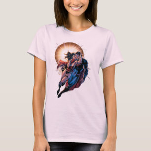 Camiseta Portada de historietas de la Liga de la Justicia #