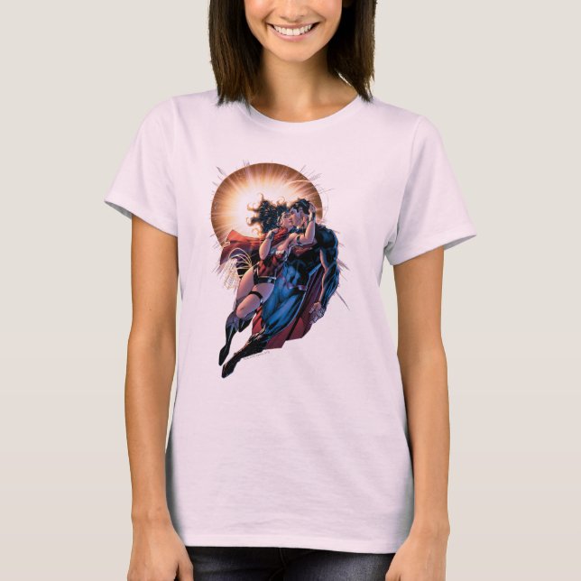 Camiseta Portada de historietas de la Liga de la Justicia # (Anverso)