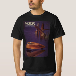 Camiseta Portada de la revista Vintage Motor, coche urbano