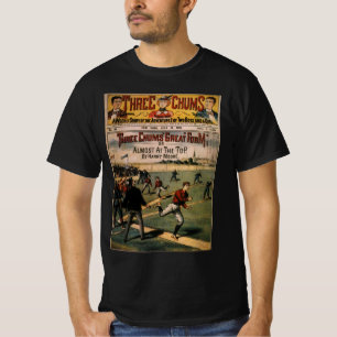 Camiseta Portada de la revista Vintage Sports Baseball Thre