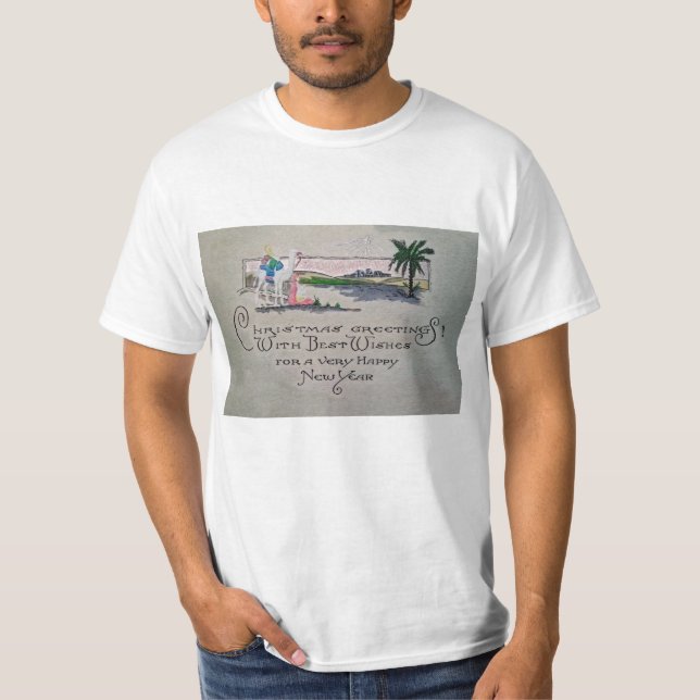 Camiseta Portada de la vieja hoja de canciones navideñas de (Anverso)
