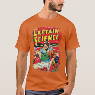 Camiseta Portada de libro de cómics Torn Retro Science hero