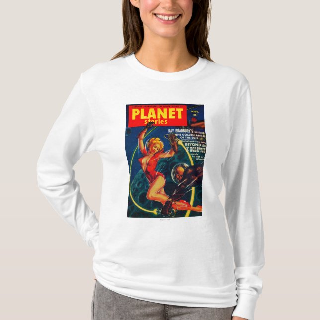 Camiseta Portada de revista 2 de las historias del planeta (Anverso)