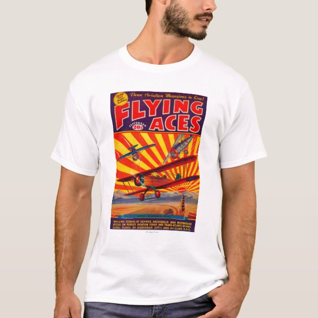 Camiseta Portada de revista 2 de los as de vuelo (Anverso)