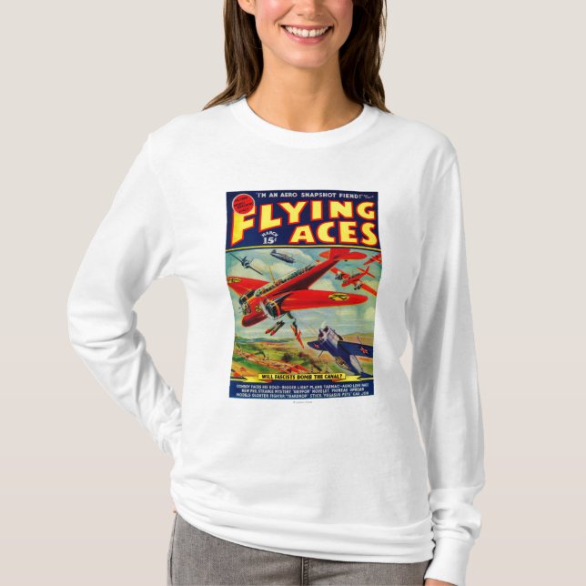 Camiseta Portada de revista 3 de los as de vuelo (Anverso)