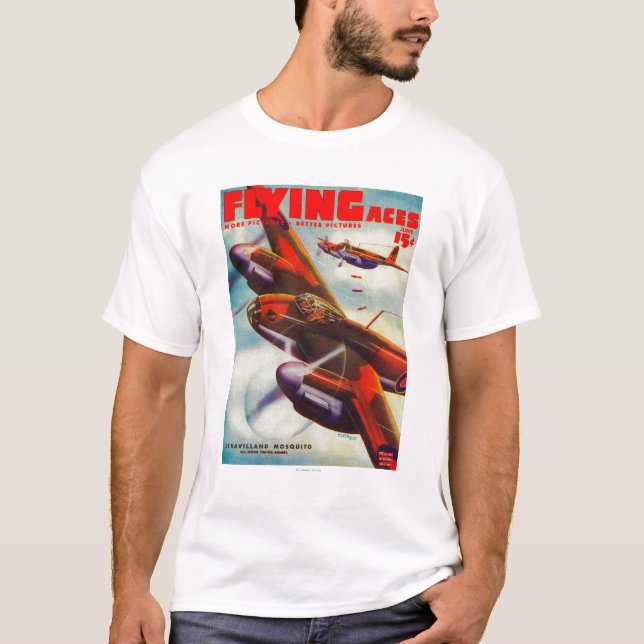 Camiseta Portada de revista 4 de los as de vuelo (Anverso)