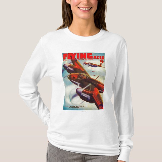 Camiseta Portada de revista 4 de los as de vuelo (Anverso)