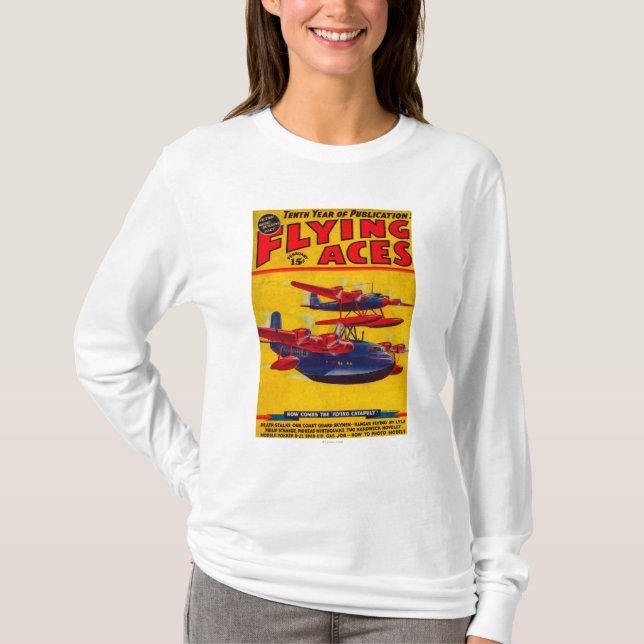 Camiseta Portada de revista de los as de vuelo (Anverso)