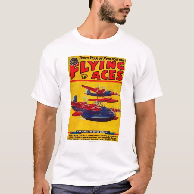 Camiseta Portada de revista de los as de vuelo (Anverso)