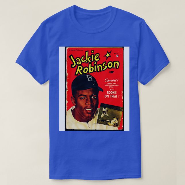 Camiseta Portada del cómic de Jackie Robinson (Diseño del anverso)