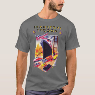 Camiseta Portada del juego Transportycoon chica chico vinta