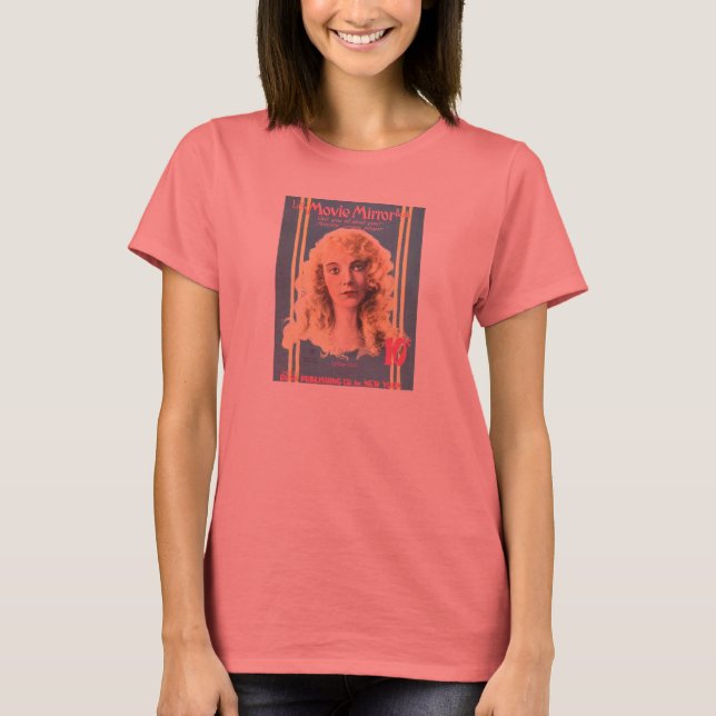 Camiseta Portada del libro de cine Lillian Gish 1920 (Anverso)