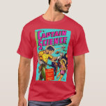 Camiseta Portada del libro de historietas Captain Science<br><div class="desc">El cómic de Captain Science cubre el arte retro de la vestimenta patriótica brasileña .Funny, Family, Sports, Music, Education, Animals, Jobs, Names, Graphic, Tees Shirt, Funny Sayings, Vintage, Holidays, Gifts, fiesta, souvenir, orgullo, vacaciones, prendas de vestir regalo para el Día del Padre, Navidades, Cumpleaños, Día de la Madre, Aniversario, Graduación,...</div>