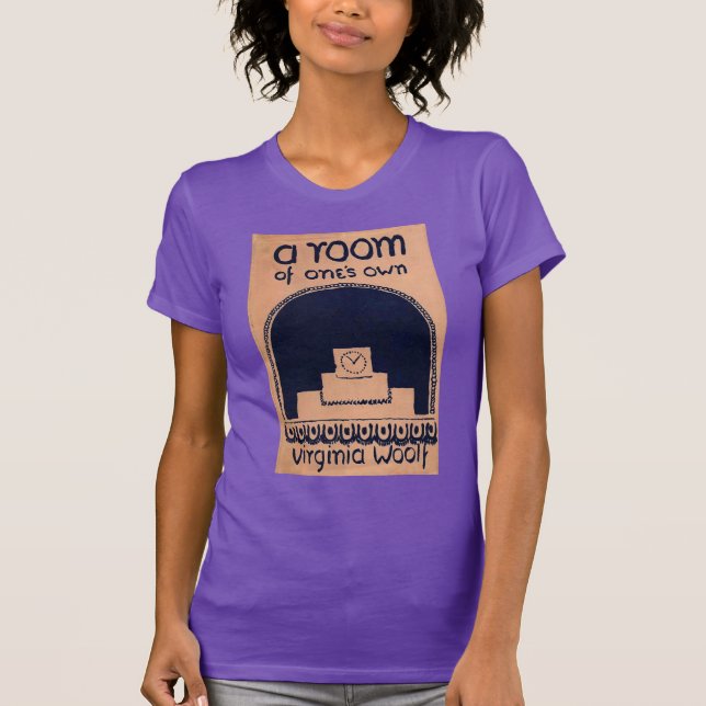 Camiseta Portada del libro de Virginia Woolf una habitación (Anverso)