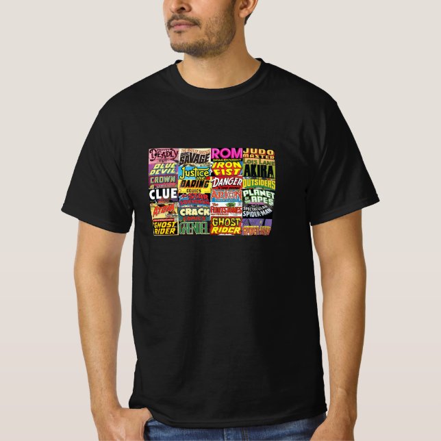 Camiseta Portadas De Libros De ComIc (Anverso)