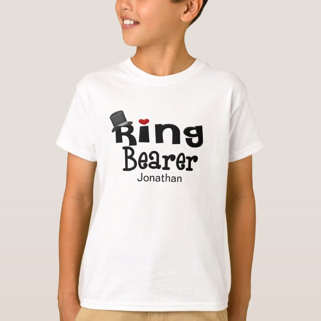 Camiseta Portador de anillo de sombrero superior (Anverso)