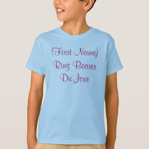 Camiseta Portador de Anillo Personalizado Du Jour Fiesta de