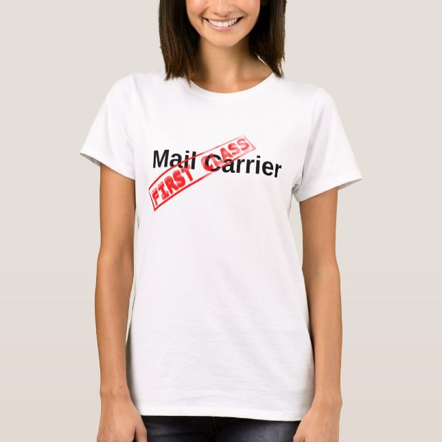 Camiseta Portadora de correo de primera clase (Anverso)
