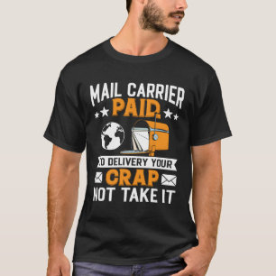 Camiseta Portadora De Correo Pagada Para Entregar Su Basura
