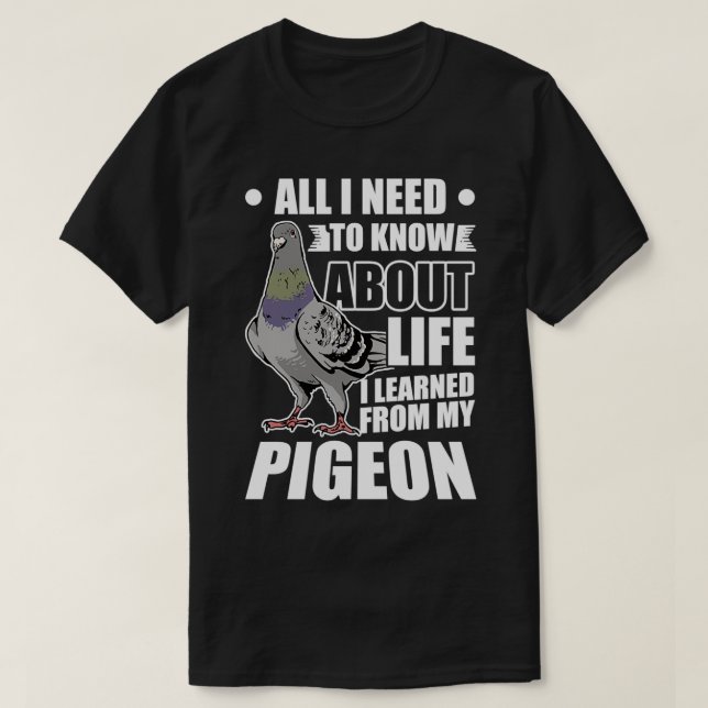 Camiseta Portadora de regalo Pigeon Fancier 3 (Diseño del anverso)