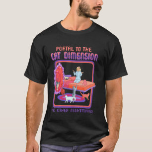Camiseta Portal a la dimensión de los gatos divertido gato 