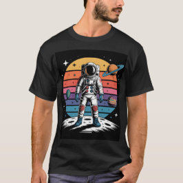 Camiseta Portal a las estrellas - Astronauta frente a la có