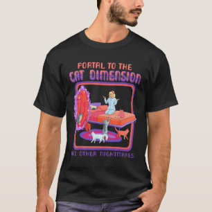 Camiseta Portal Al Gato Dimensión Divertido Gato Gatito Gat