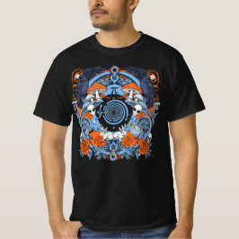 Camiseta Portal Cósmico Psicodélico Alien Fantasyland