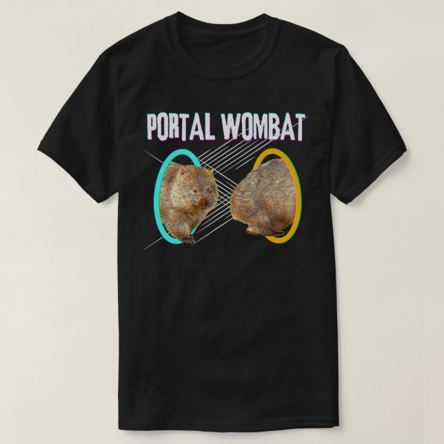 Camiseta Portal Wombat Dank Meme Para Los Amantes De Wombat (Diseño del anverso)
